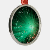 Verlichtde optische vezels metalen ornament (Rechts)