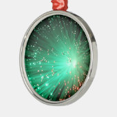 Verlichtde optische vezels metalen ornament (Links)