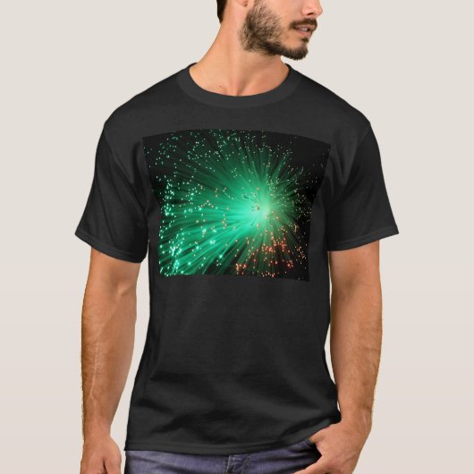 Verlichtde optische vezels t-shirt (Voorkant)