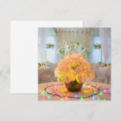 Verlichte bloemen kaart (Voorkant / Achterkant)