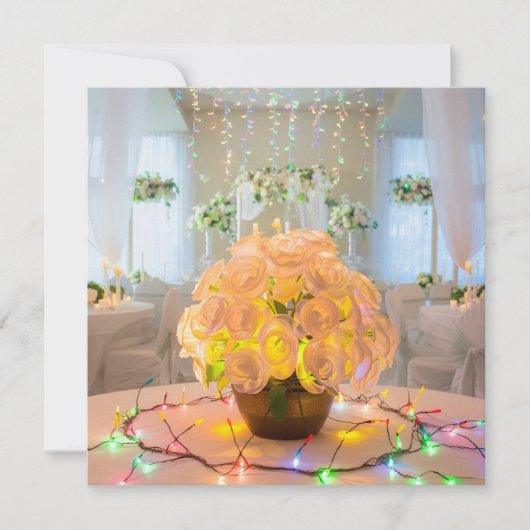 Verlichte bloemen kaart (Voorkant)