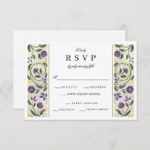 Verlichte Border Wedding RSVP (Voorkant / Achterkant)