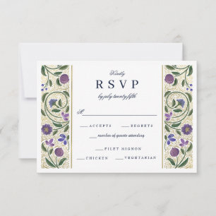 Verlichte Border Wedding RSVP Kaartje