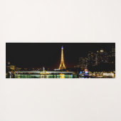 Verlichte Eiffeltoren in Parijs 's nachts Yogamat (Achterkant (horizontaal))