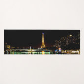 Verlichte Eiffeltoren in Parijs 's nachts Yogamat (Voorkant (horizontaal))