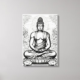 verlichte essentie canvas afdruk