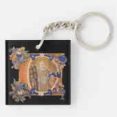 Verlichte Initiaal C-sleutelring Sleutelhanger (Achterkant)