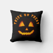 Verlichte Jack O lantaarn Trick or treat Kussen (Voorkant)