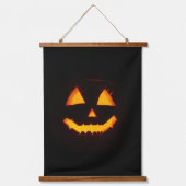 Verlichte Jack O Lantern Hangend Wandkleed (Voorkant)