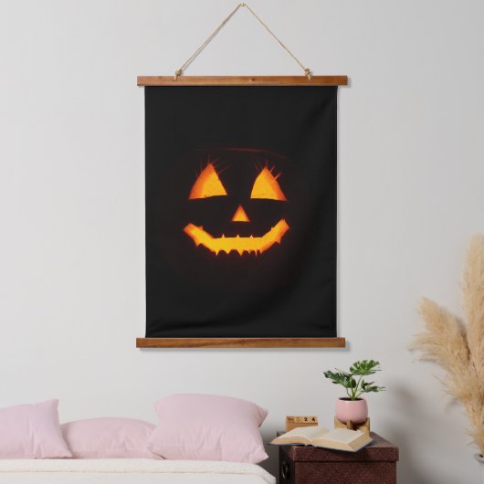 Verlichte Jack O Lantern Hangend Wandkleed (Slaapkamer)