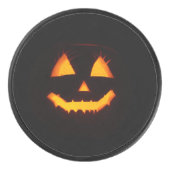Verlichte Jack O Lantern Hockey Puck (Voorkant)