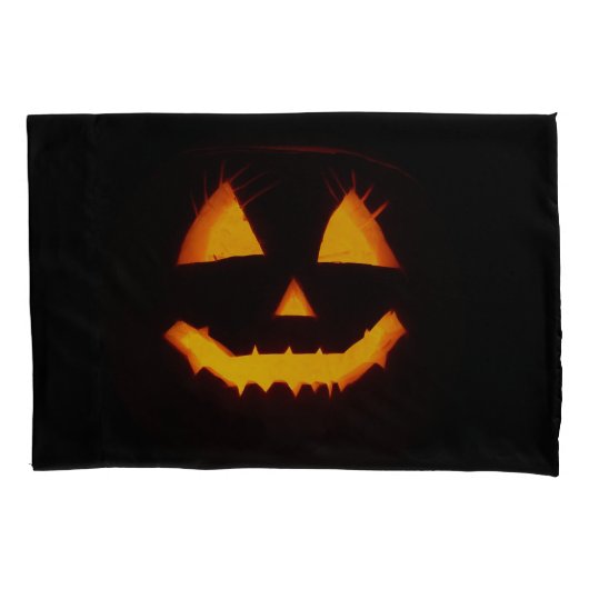 Verlichte Jack O Lantern Kussensloop (Voorkant)