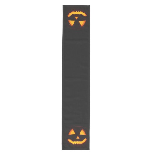 Verlichte Jack O Lantern Medium Tafelloper (Voorkant)