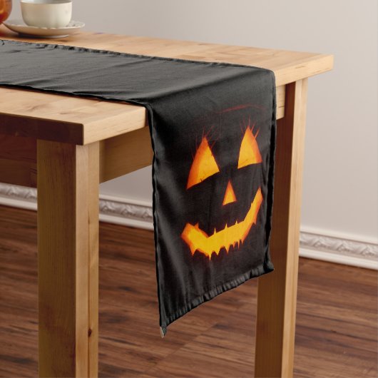 Verlichte Jack O Lantern Medium Tafelloper (Voorbeeld)