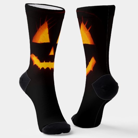 Verlichte Jack O Lantern Sokken (Gebogen)
