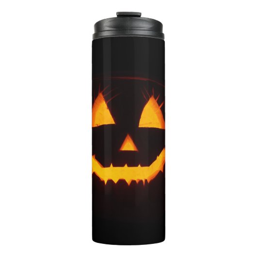 Verlichte Jack O Lantern Thermosbeker (Voorkant)