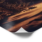 Verlichte Kerst Refugie Perfect Poster (Hoek)
