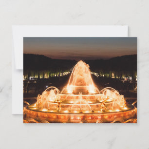 Verlichte Latona-fontein, Versailles Briefkaart