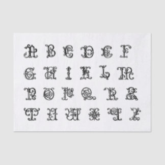 verlichte letters voor ontkoppeling tissuepapier