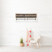 Verlichte marquee Letters Happy Birthday Banner (Insitu)