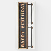 Verlichte marquee Letters Happy Birthday Banner (Verticaal)