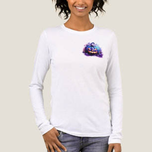 Verlichte Paarse Pompoen Tri-Blend Shirt