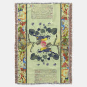 Verlichte reflecties Mint Green Deken (Voorkant Verticaal)