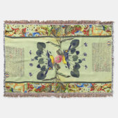 Verlichte reflecties Mint Green Deken (Voorkant)