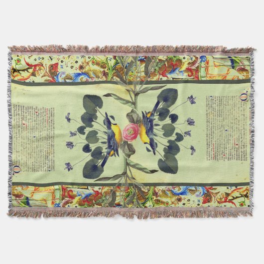 Verlichte reflecties Mint Green Deken (Voorkant)