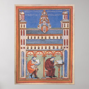 verlichte Saint Page Poster