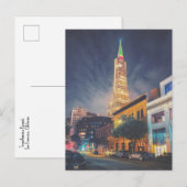 Verlichte TransAmerica San Francisco Briefkaart (Voorkant / Achterkant)