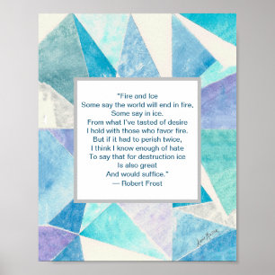 Verlichte winter poster