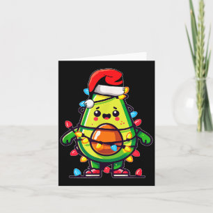 Verlichtende Avocado Lelijke Kersttrui Guacamole Kaart