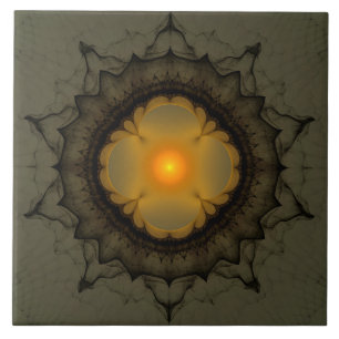 Verlichtende mystieke versiering tegeltje