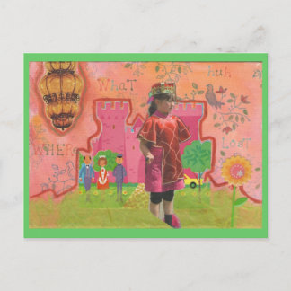 Verlichtende prinses briefkaart