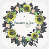 Verlichting aanmoedigen Comfort Hope Vierkante Sticker (Voorkant)