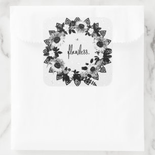 Verlichting aanmoedigen Comfort Hope Vierkante Sticker