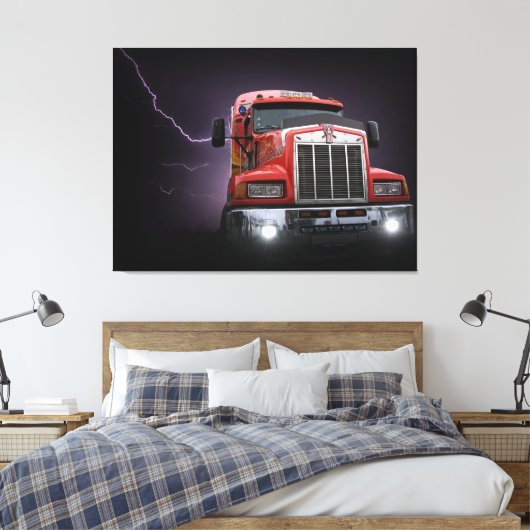 Verlichting Canvas Afdruk (Insitu (Slaapkamer))