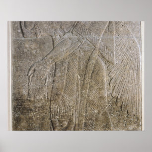 Verlichting die een scharnierend genie weergeeft poster