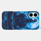 Verlichting in Blauw Case-Mate iPhone Case (Achterkant (horizontaal))