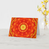 Verlichting Mandela Note Kaart (Gele Bloem)