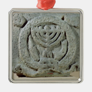 Verlichting met een menorah metalen ornament