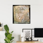 Verlichting met een prinses die een gebrande mond poster (Thuiskantoor)