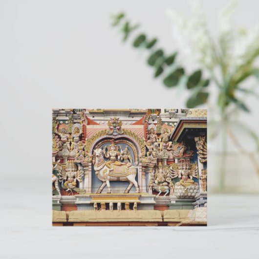 Verlichting met Shiva- en Parvati-ritsen Briefkaart (Staand voorkant)