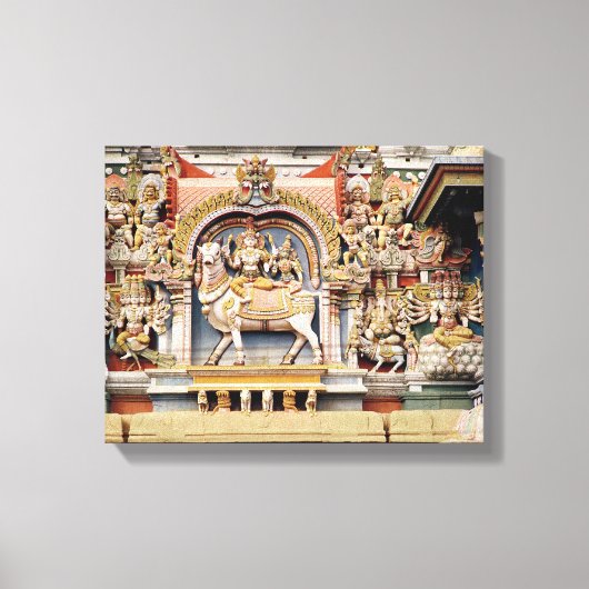 Verlichting met Shiva- en Parvati-ritsen Canvas Afdruk (Voorkant)