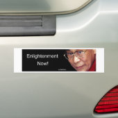 Verlichting nu! - Dalai Lama Bumpersticker (Op auto)