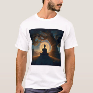 Verlichting onder de Bodhi Boom - Boeddha-meditati T-shirt