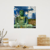 Verlichting over de boeddha-Poster Muur Art Poster (Keuken)