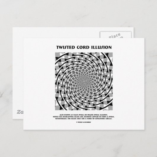 Verlichting over verdraaide snoer (onvervalste spi briefkaart (Voorkant / Achterkant)