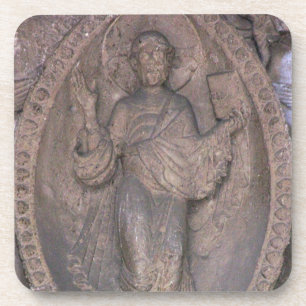 Verlichting van Christus in een mandorla, van de n Onderzetter